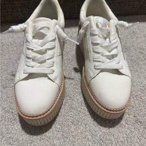 DV by Dolce Vita Cream and Tan Sneakers